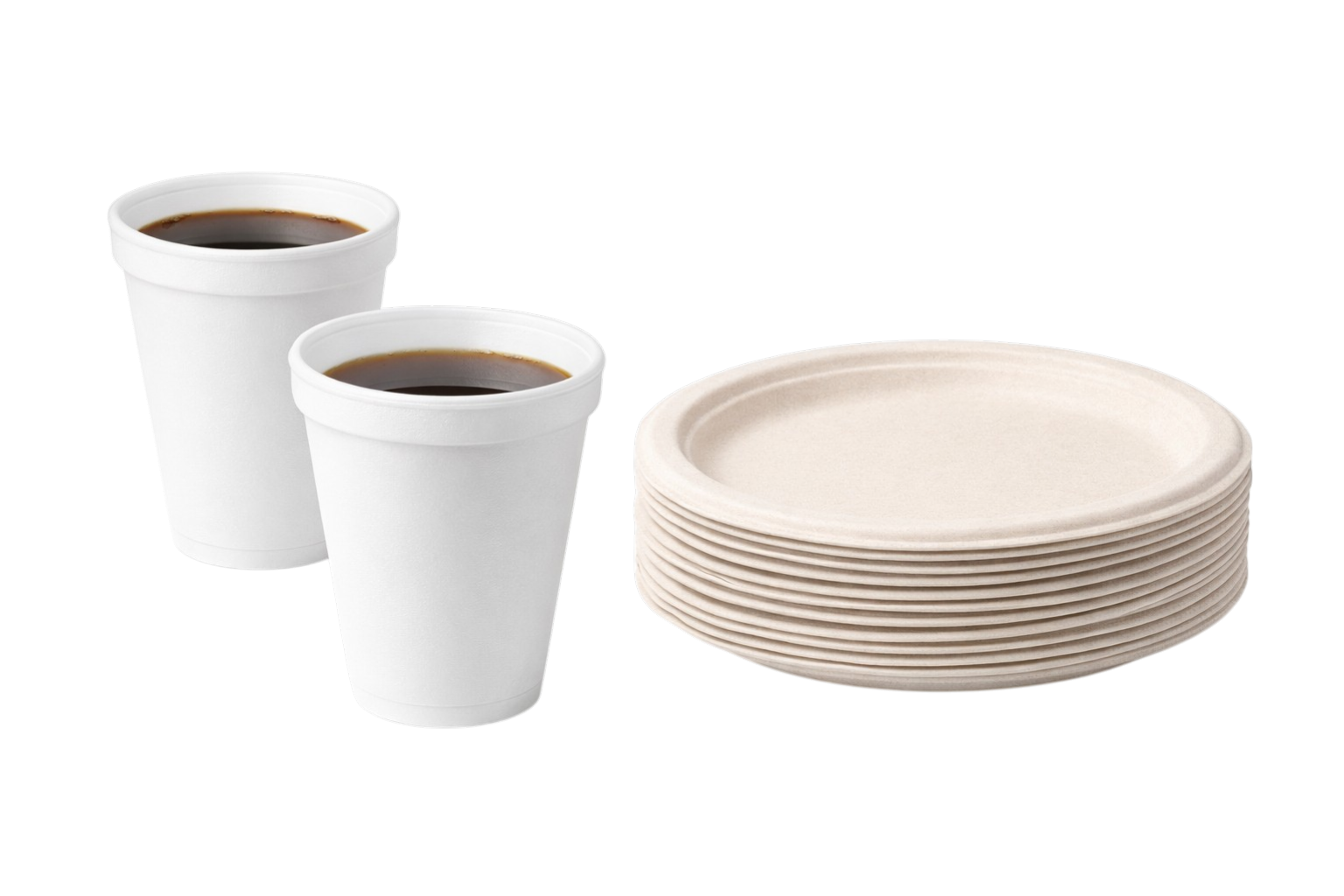 Cups, Straws & Plates