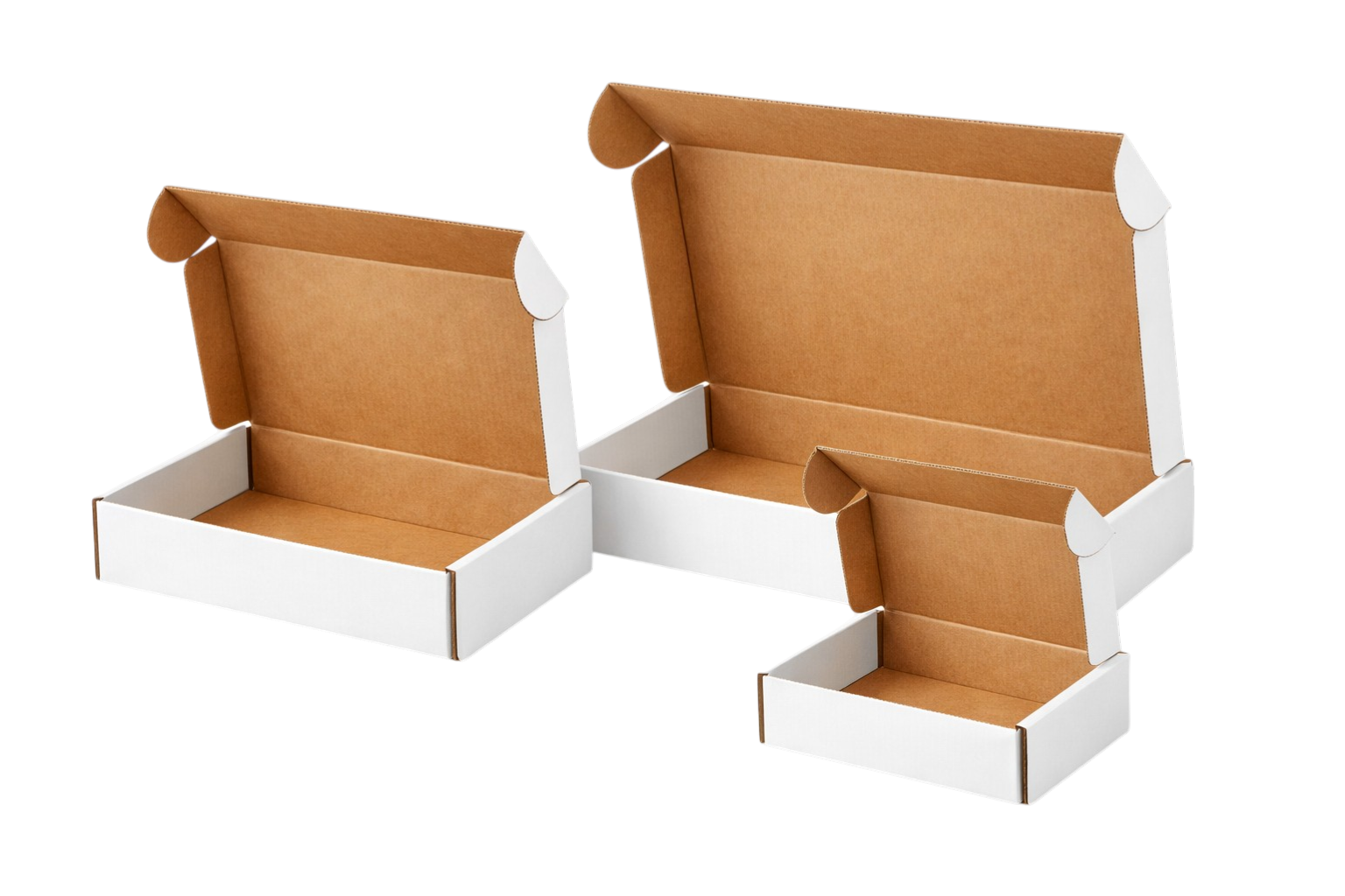 White Corrugated Mailers